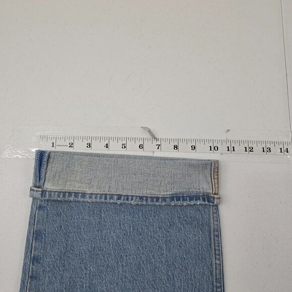 Abercrombie & Fitch 90's relaxed jean high rise blue 33 16s blue light wash 5534 - Picture 7 of 10